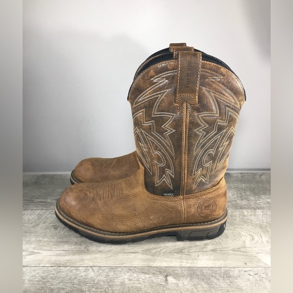 Irish Setter Men's Marshall 11-Inch Safety Toe Work Waterproof Boots Size 11 EE - Picture 6 of 12